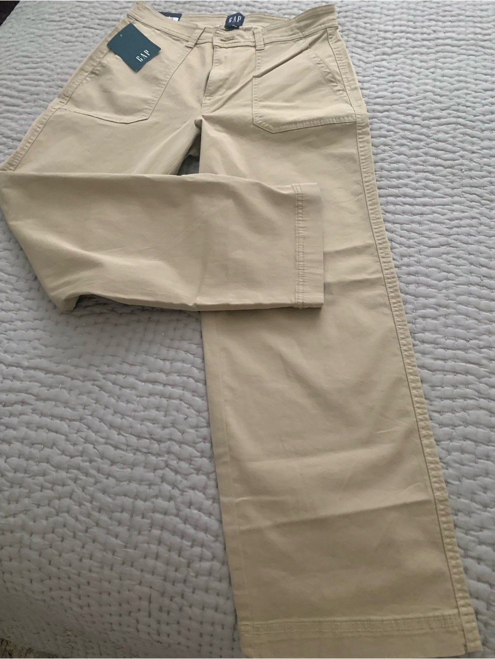 GAP Women's Tan Straight-Leg Chinos